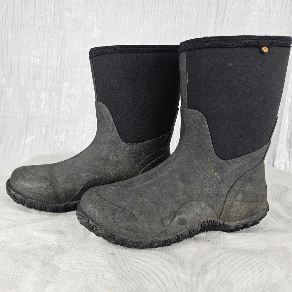 BOGS Classic Mid Women's 9 Black Waterproof Neo-Tech 7mm Insulated Muck Boots